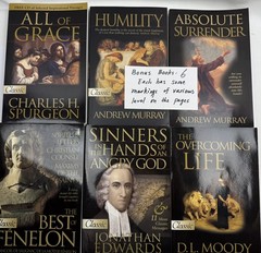 24 Christian Classic Book Lot: 18 CLEAN/UNMARKED/6 Bonus Tozer, Murray 6 w/ CDs