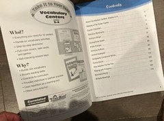 TAKE IT TO YOUR SEAT VOCABULARY CENTERS GRADES 3-4 By Sandi Johnson VG Softcover