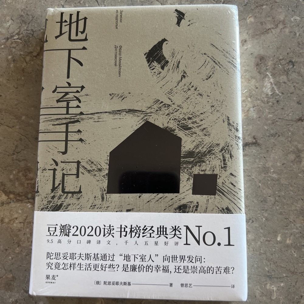 Notes from Underground Chinese Edition Hardcover Sealed