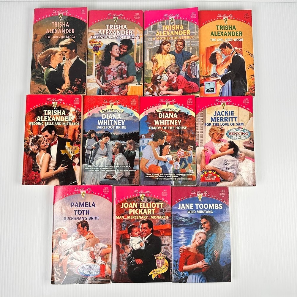 11x Vtg Silhouette Special Ed Romance Books/Novels – Multiple Titles & Authors