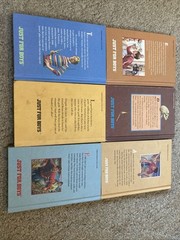 Vintage 80s Just For Boys 6 Book Lot Weekly Readers Hardcover HC Readers YA
