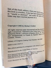 MICHAEL CRICHTON Jurassic Park & The Lost World PB