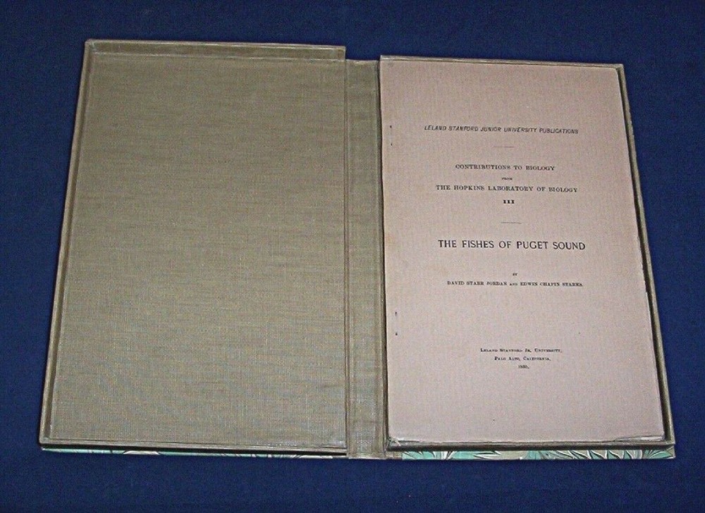 Fishes Of Puget Sound Jordan Starks Unopened Clamshell Case 1895 First Stanford