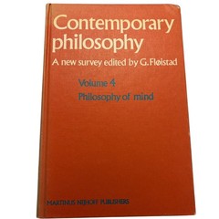Contemporary Philosophy Volume 4 Philosophy of Mind Fløistad 1983 Nijhoff