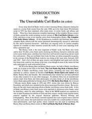 The Unavailable Carl Barks (in color) by Kim Weston