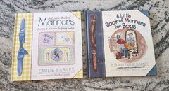Lot of 2 A Little Book of Manners For Boys And Young Ladies by Emilie Barnes