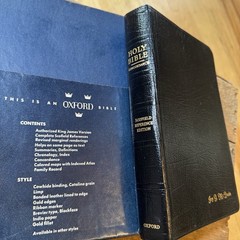 1945 Scofield Reference Bible, KJV Genuine Cowhide Leather, w/ Box Oxford 178x