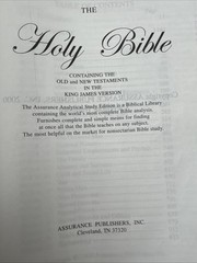 The Subject Bible -KJV Holy Bible – by DayStar – Leather