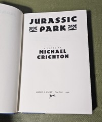 Jurassic Park Michael Crichton Hardcover First Traded Edition