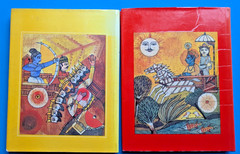 THE RAMAYANA [Lakshmi Lal] + THE MAHABHARATA [Shanta R Rao] HCDJ Illustrated