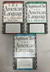 3 VOLUME SET The American Language by H. L. Mencken w/Supplements 1 & 2 HCs