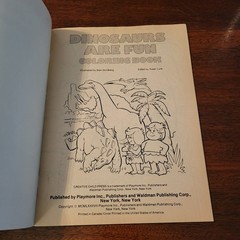 Dinosaurs Are Fun Vintage Coloring Book NEW