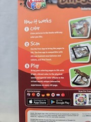 Dinosaur World AR Interactive 4D Coloring Book Augmented Reality Pukka 8421-FUN