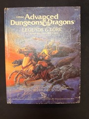Legends & Lore AD&D #2013 Advanced Dungeons and Dragons 1984 TSR Hardcover