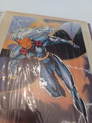 Book Of Various Super Heros Small Posters And Cards USED SEE Photos