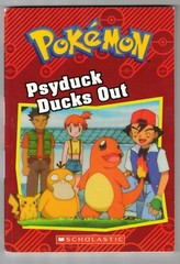 13 used Pokemon books (Scholastic, Vizkids) Psyduck, Scyther, Charizard, Fearow