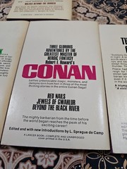 LOT of 5 VTG CONAN Lancer PB BOOK Robert Howard & L. Sprague de Camp 1960s ~NM~