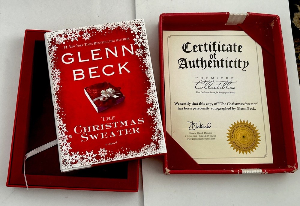 The Christmas Sweater Signed Glenn Beck COA Premiere Collector’s Ltd 1st Print