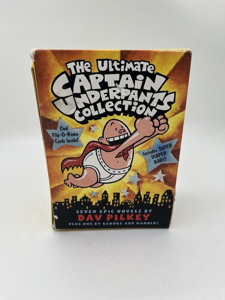 The Ultimate Captain Underpants Collection 8 Books Box Set Dave Pilkey PB