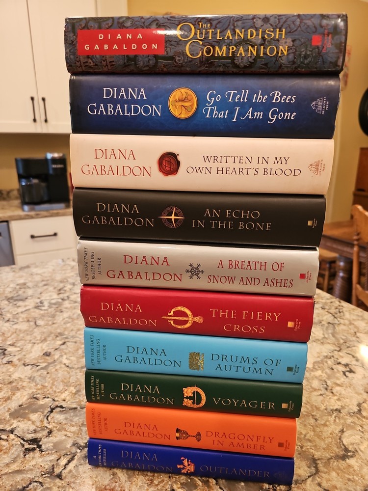 Diana Gabaldon Hardcover Outlander Series Nine Book Set Books 1-9 + Companion