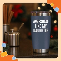 Limited Edition Navy Tumbler for Dad – 20 oz Gifting Essential from Daughter