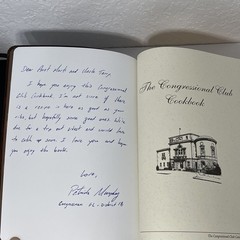 Congressional Club Cookbook 2005 14th Ed Recipes Soft Cover Gilt Edges 775 pages