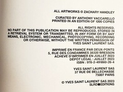 Saint Laurent~July 2023 □RIVE DROITE Fanzine #10 Photos By Zachary Handley 51 Pg