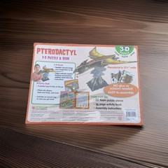 Dinosaurs Gift Pack-Pterodactyl 3D Puzzle & Book-Dinosaurs Characters 8-Pack NEW
