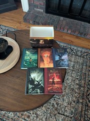 Percy Jackson and the Olympians Hardcover Boxed Set: Books 1-5 & Card Set