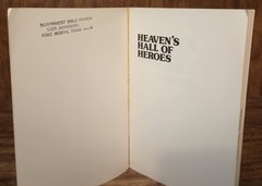 Heaven’s Hall of Heroes Fred Barlow 1978 Regular Baptist Press Trade Paperback R
