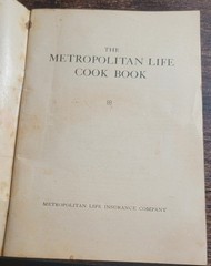 Lot of 5 Vintage Cookbooks 1930s-1950s New Jersey, Metropolitan Life, Culinary..