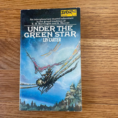 Complete Green Star Series by Lin Carter. Books #1-5. Vintage DAW yellow spines.