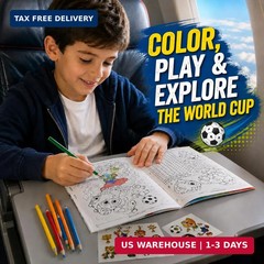 2 pk Wagon International Official 2026 FIFA World Cup Coloring & Activity Book