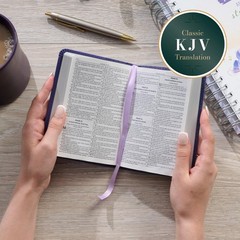 KJV Holy Bible, Mini Pocket Size, Faux Leather Red Letter Edition – Ribbon Ma…