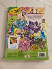 Crayola Epic Book of Awesome Coloring Book, 288 pages + 2 pages of stickers