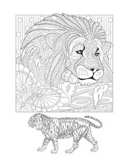 Best Big cats Coloring Book Save the Planet Series 108 Pages 8.5 x 11 All Ages