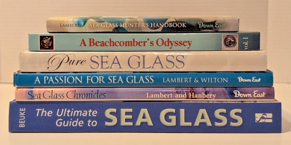 Lot of Books about Sea Glass Beachcombing