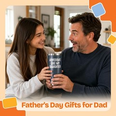Awesome Like Daughter Navy 20 Oz Tumbler – Perfect Gift for Dad from Daughter