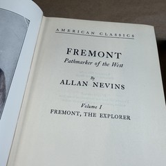 Vintage Fremont Pathmarker Of The West Allan Nevins 2 Vol Green HC Ungar USA