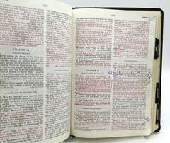 The Open Bible New American Standard Black Genuine Leather Nelson 956DEM 1978