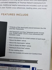 Authorized King James Version | KJV Bible | with APOCRYPHA | Genuine Leather
