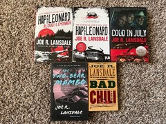 5 Joe R. Lansdale TP’s (1 pb) 4 are Hap and Leonard mysteries + Cold in July