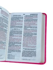 Biblia de Bolsillo RVR,1960 imitacion piel Color fucsia