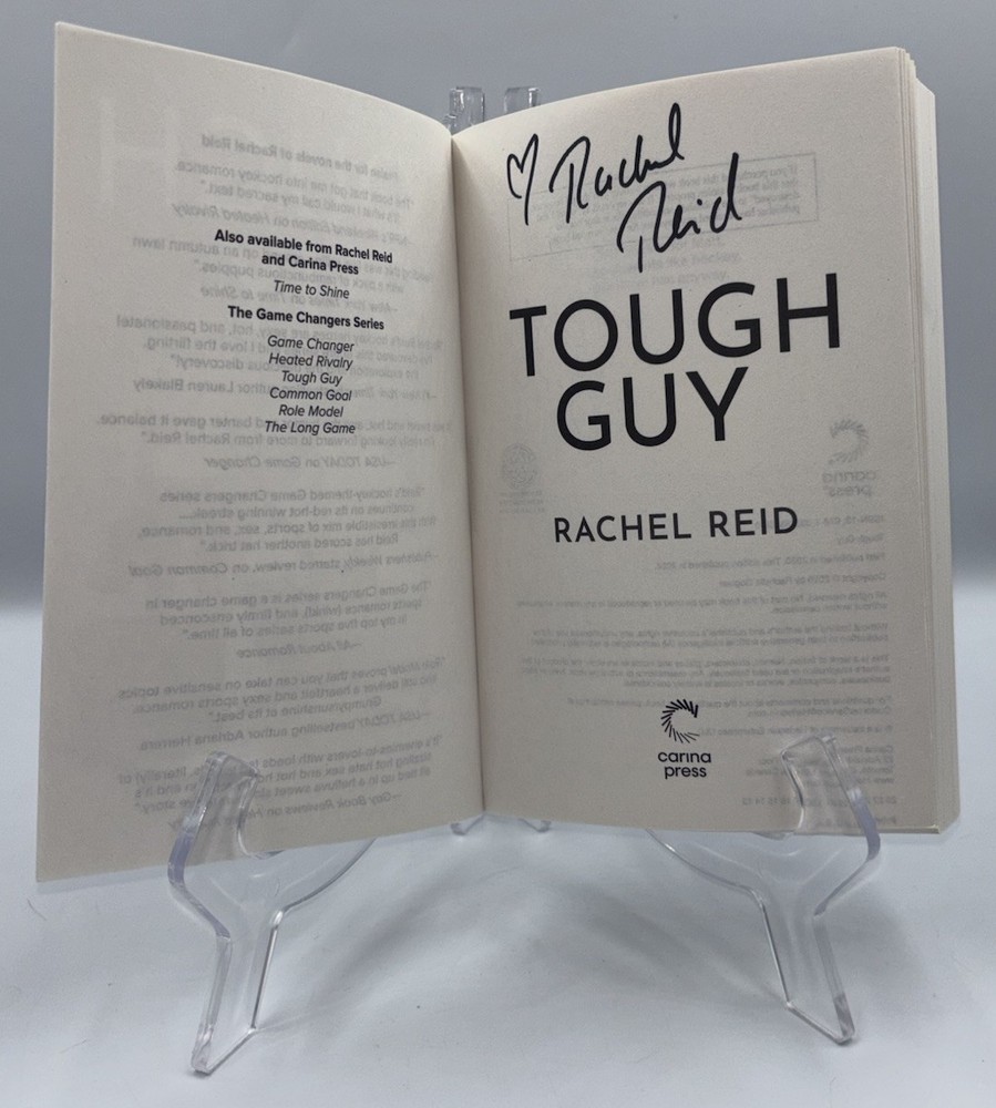 RACHEL REID TOUGH GUY SIGNED AUTOGRAPHED PAPERBACK BOOK HEATED RIVALRY HBO #1