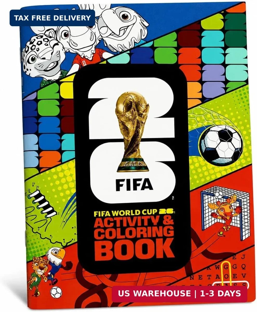 2 pk Wagon International Official 2026 FIFA World Cup Coloring & Activity Book