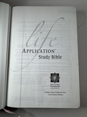 Life Application Study Bible New Living Translation – Pink / Brown Cover + Case