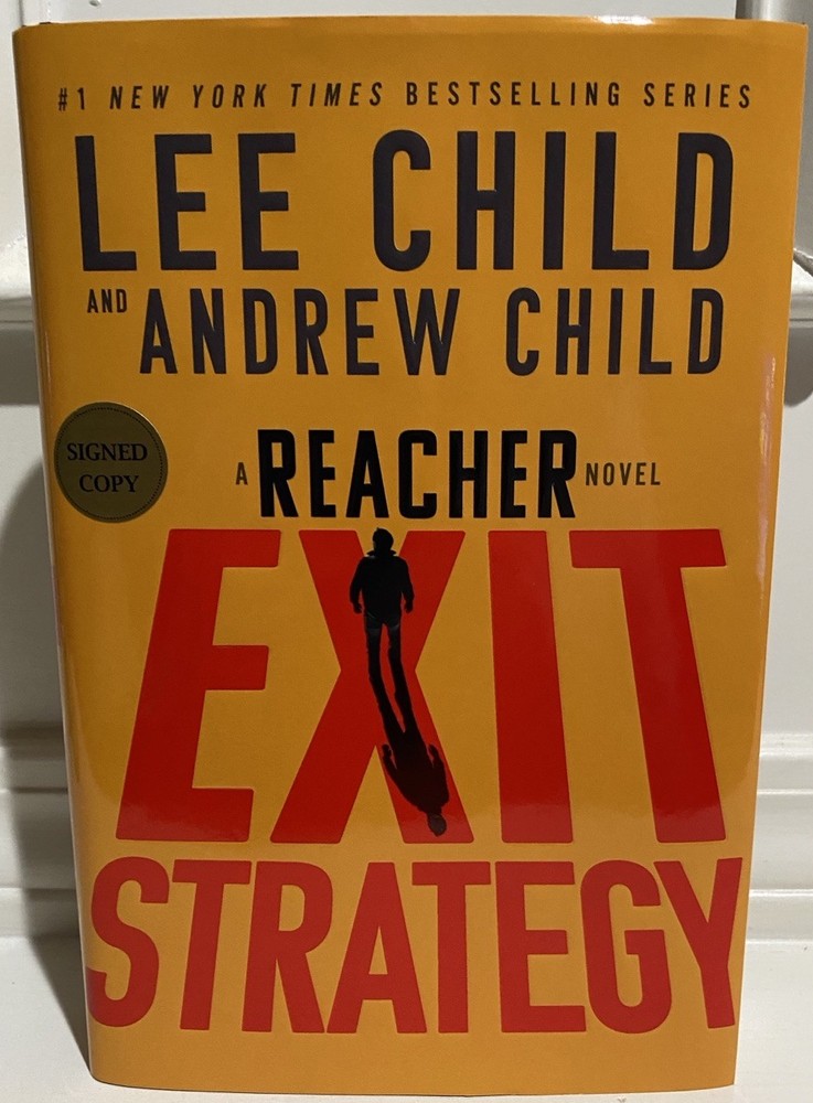 SIGNED Lee & Andrew Child First Edition/Print Exit Strategy Jack Reacher Novel
