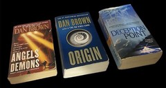 Lot of 6 DAN BROWN Books 3 Hardcover, 3 Paperback Robert Langdon Series