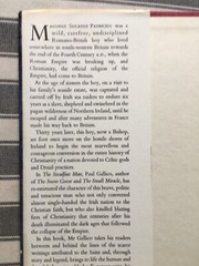 THE STEADFAST MAN Paul Gallico 1st Ed HBDJ 1958 Biography, A life of St. Patrick