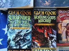 Huge Epic Fantasy Book Lot 11x – Glen Cook Black Company, Garrett PI, Erikson